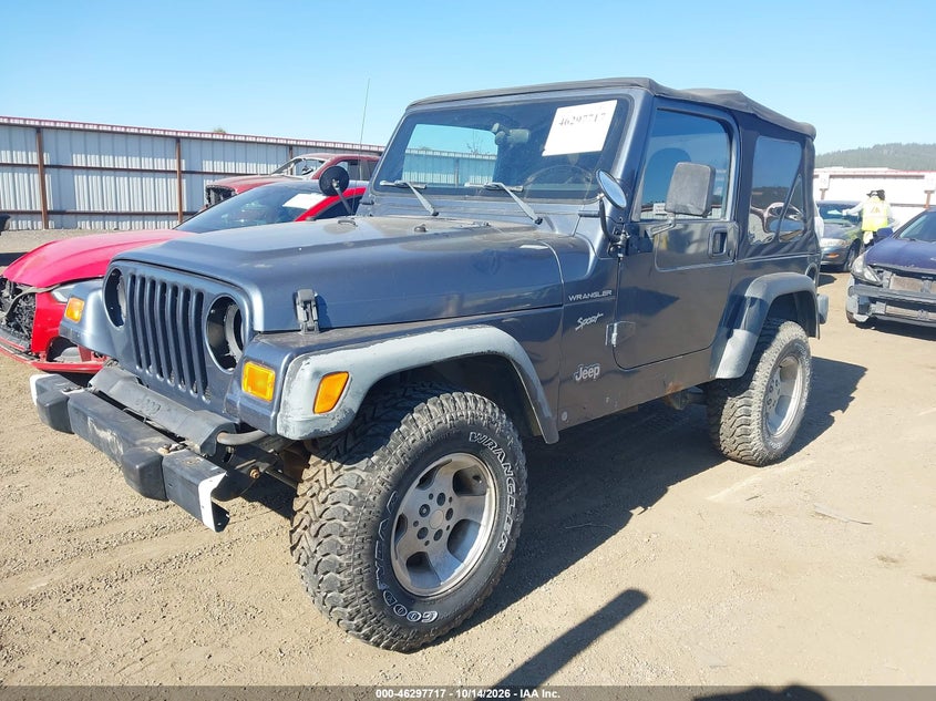 JEEP WRANGLER 2002 VIN 1J4FA49S82P709248