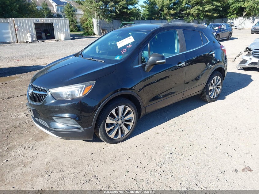 Vin: kl4cjasb4jb543768, lot: 46797959, buick encore preferred 20182