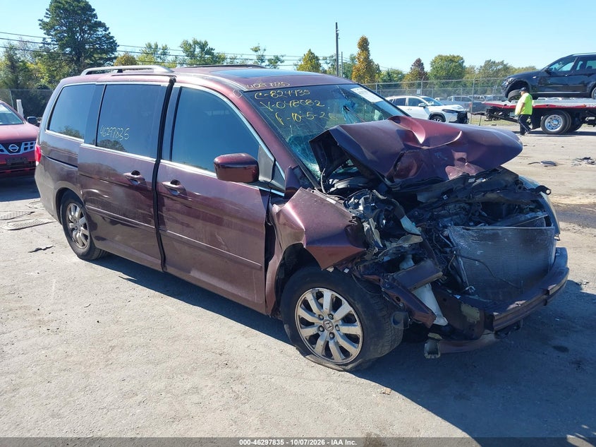 Vin: 5fnrl3h68ab048082, lot: 46797998, honda odyssey ex-l 20101