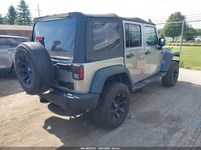 Vin: 1c4bjwdgxdl701004, lot: 46798041, jeep wrangler unlimited sport 20134