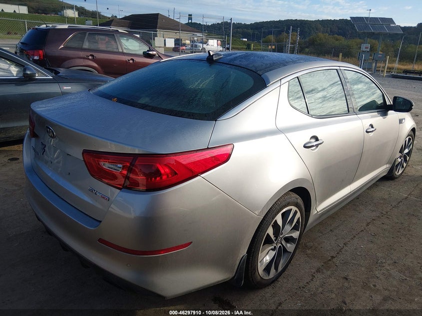 Vin: 5xxgr4a68fg413547, lot: 46798073, kia optima sx turbo 20154