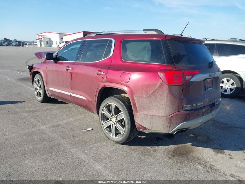 Vin: 1gkknxls4hz170714, lot: 46798090, gmc acadia denali 20173