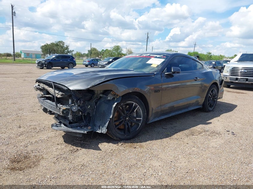 Vin: 1fa6p8cf5g5211430, lot: 46798117, ford mustang gt 20162