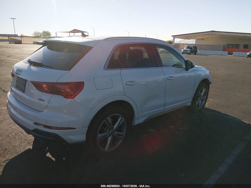 Vin: wa1decf33l1048669, lot: 46798167, audi q3 premium 45 tfsi s line quattro tiptronic 20204