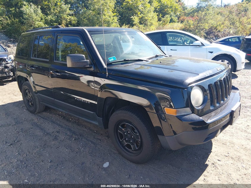 Vin: 1c4njpba9cd636723, lot: 46798187, jeep patriot sport 20121