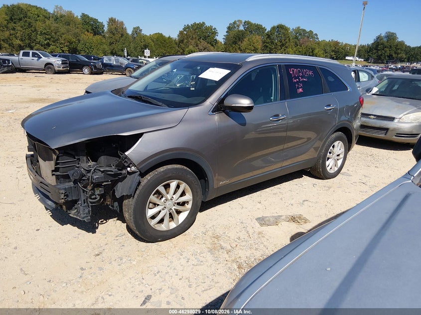 Vin: 5xypgda57hg189893, lot: 46798192, kia sorento 3.3l lx 20172