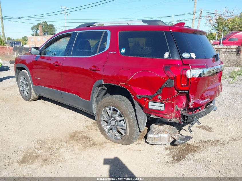 Vin: 1gkknkl44pz196684, lot: 46798225, gmc acadia fwd sle 20233