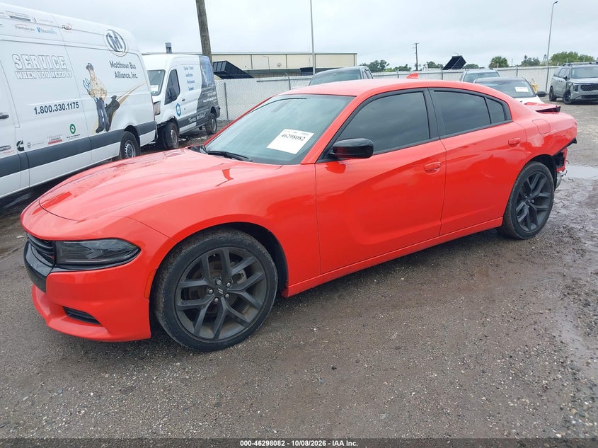 Vin: 2c3cdxbgxph623057, lot: 46798245, dodge charger sxt 20232