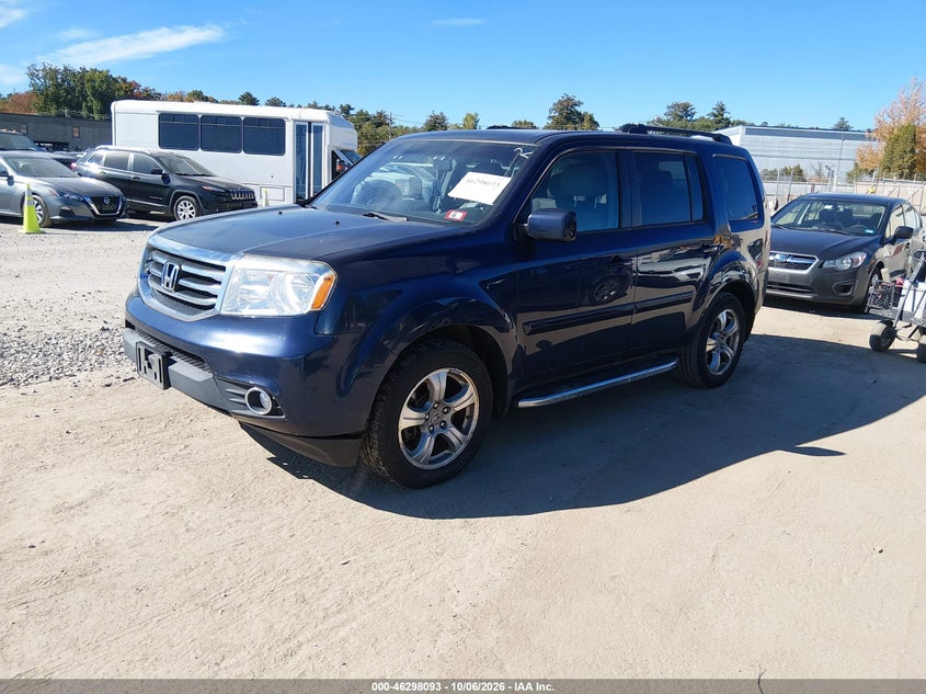 Vin: 5fnyf4h59db054543, lot: 46798256, honda pilot ex-l 20132