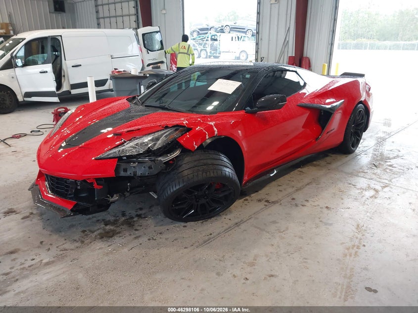Vin: 1g1yf3d37p5605033, lot: 46798269, chevrolet corvette z06 rwd  3lz 20232