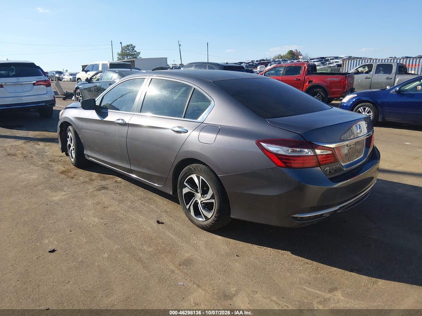 Vin: 1hgcr2f31ha256669, lot: 46798299, honda accord lx 20173