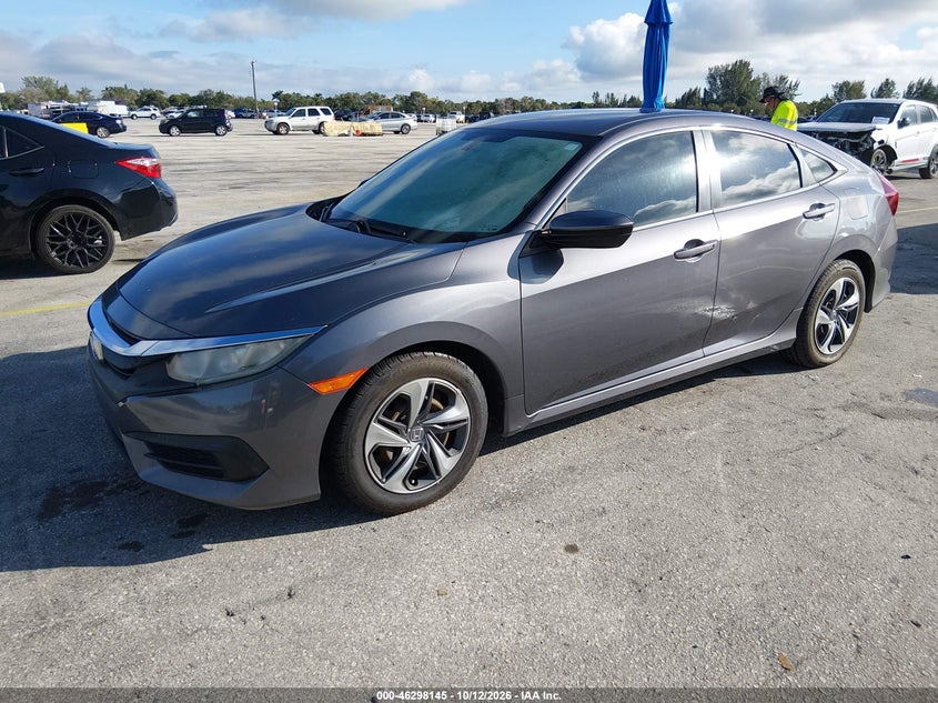 Vin: 2hgfc2f54jh574096, lot: 46798308, honda civic lx 20182
