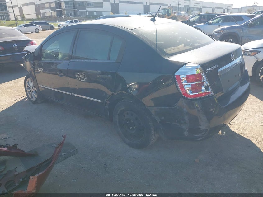 Vin: 3n1ab6ap8al638369, lot: 46798309, nissan sentra 2.0s 20103