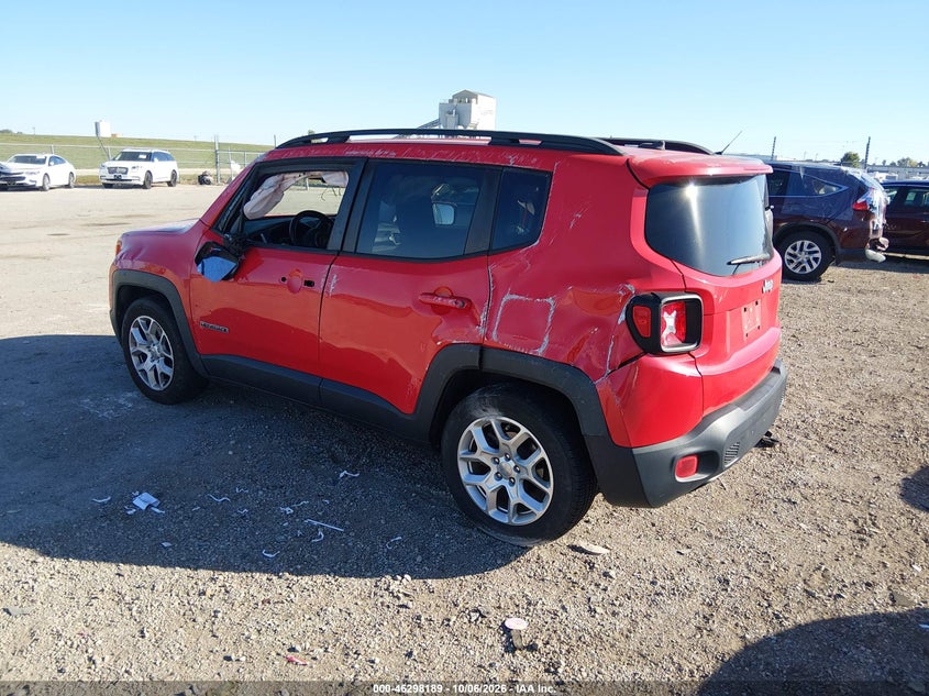 Vin: zaccjabb2hpe57851, lot: 46798352, jeep renegade latitude fwd 20173