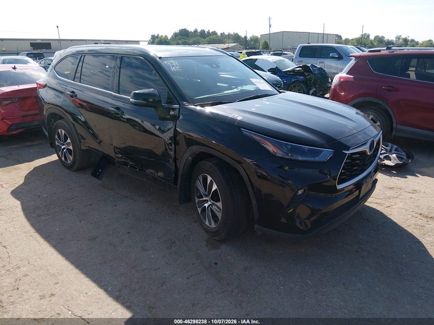Vin: 5tdgzrah2ms047384, lot: 46798402, toyota highlander xle 2021 img_1
