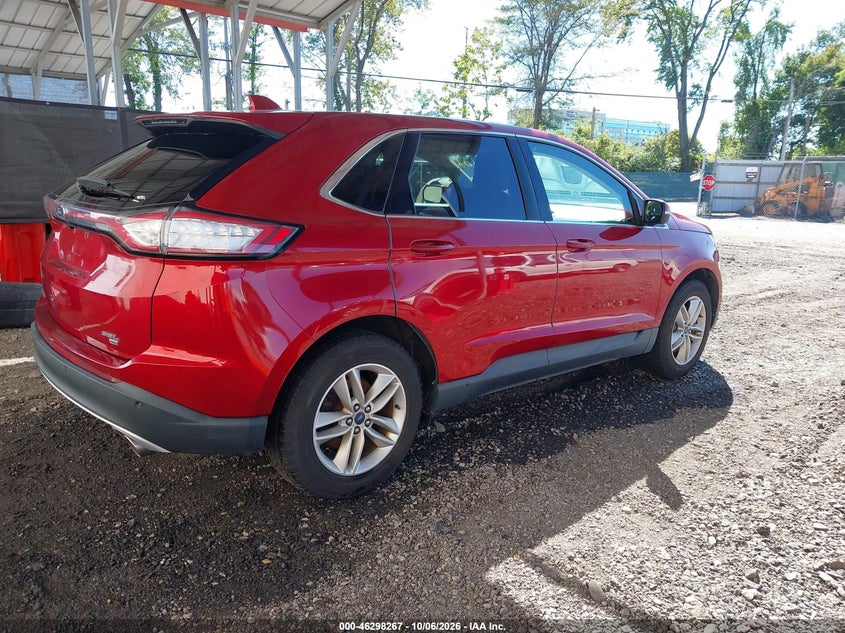 Vin: 2fmtk4j82fbb63674, lot: 46798430, ford edge sel 20154