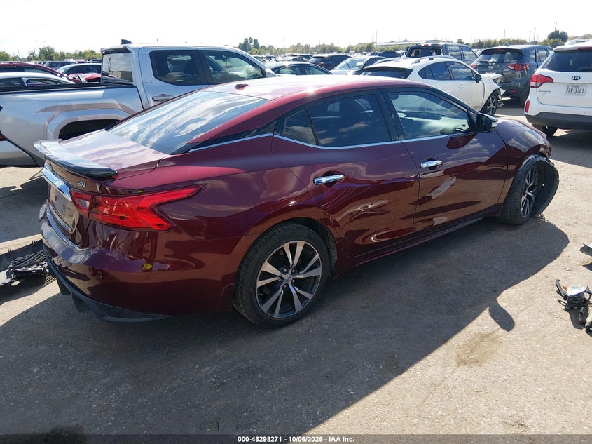 Vin: 1n4aa6ap2hc395704, lot: 46798434, nissan maxima 3.5 sv 20174