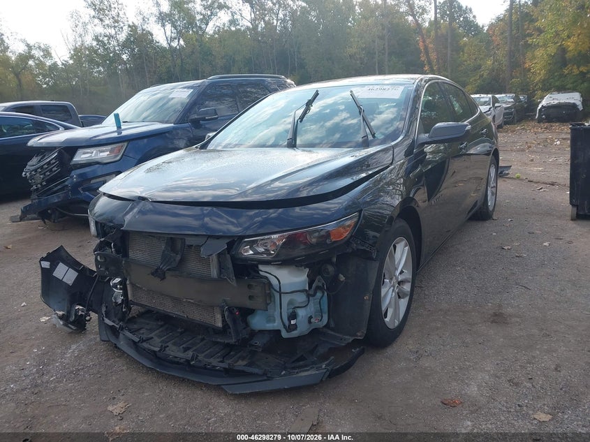 2018 Chevrolet Malibu Lt, Front End, IAAI, VIN 1G1ZD5ST0JF220942 — photo 2
