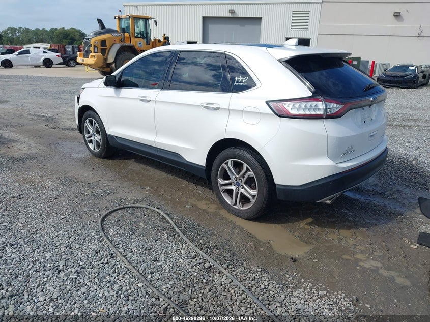 Vin: 2fmtk3k84fbb88892, lot: 46798459, ford edge titanium 20153