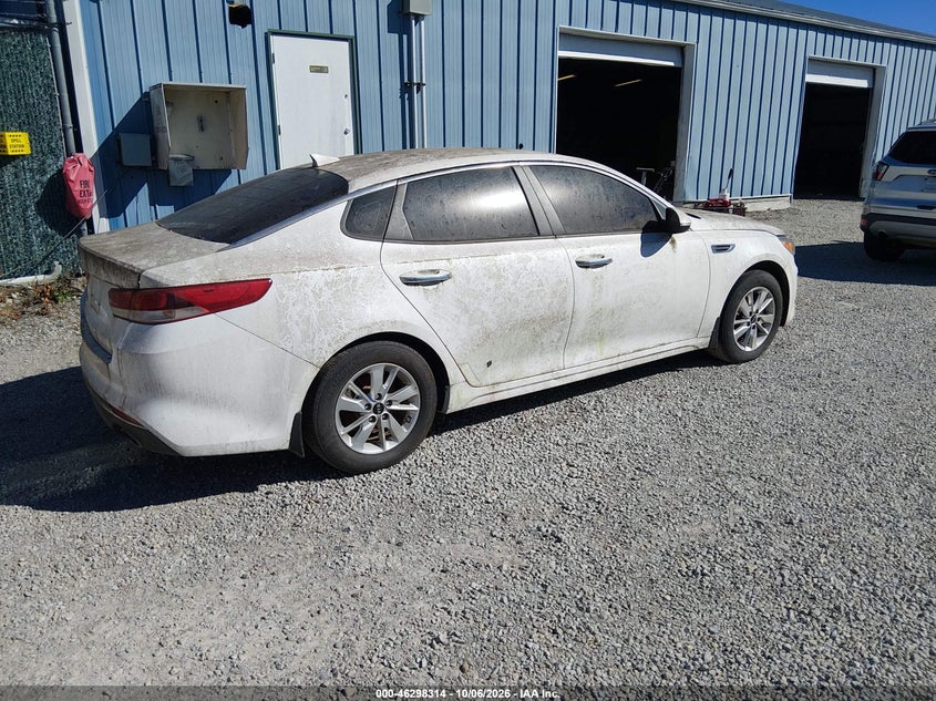 Vin: knagt4l32g5090846, lot: 46798477, kia optima lx 20164