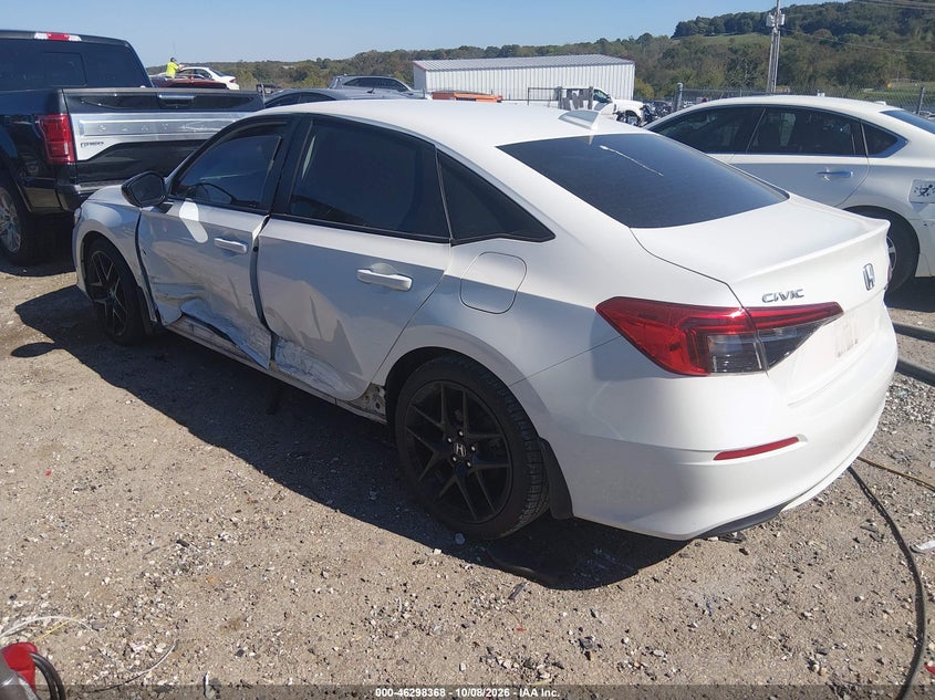 Vin: 2hgfe2f57ph552905, lot: 46798531, honda civic sport 20233