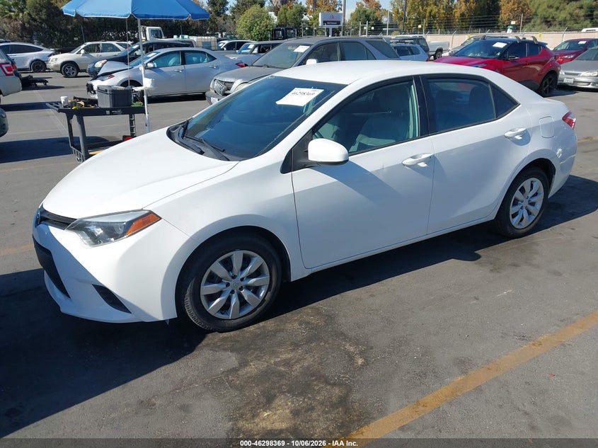 Vin: 2t1burhe3ec220151, lot: 46798532, toyota corolla le 20142