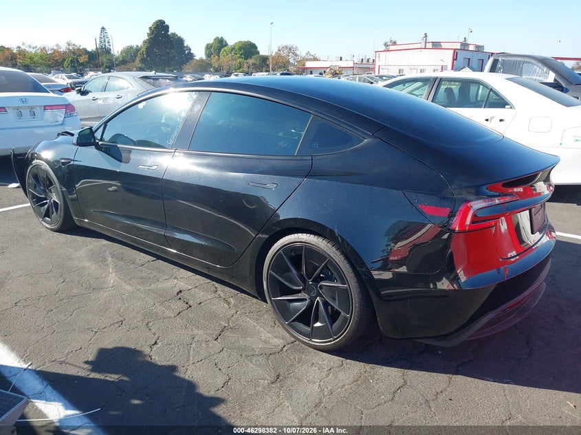 Vin: 5yj3e1ea5sf031741, lot: 46798545, tesla model 3 long range rear-wheel drive/standard rear-wheel drive 20253