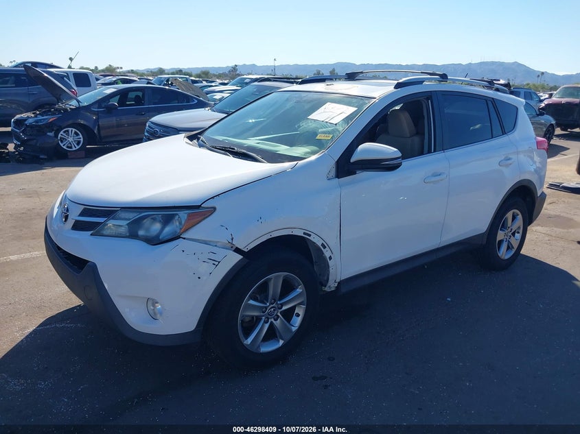 Vin: 2t3wfrev1fw174875, lot: 46798572, toyota rav4 xle 20152