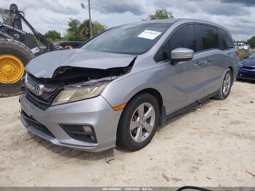 Vin: 5fnrl6h74kb011705, lot: 46798624, honda odyssey ex-l 20192