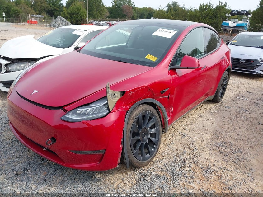 Vin: 5yjygdee0mf280584, lot: 46798644, tesla model y long range dual motor all-wheel drive 20212