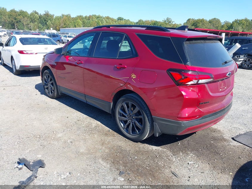 Vin: 3gnaxmeg6rs122887, lot: 46798653, chevrolet equinox fwd rs 20243