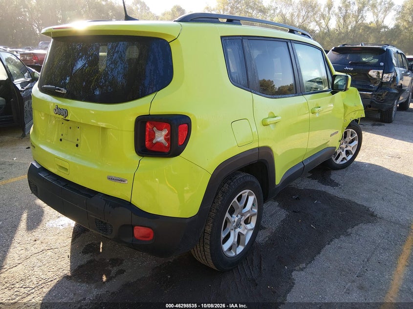 Vin: zaccjabb3jpj36730, lot: 46798698, jeep renegade latitude fwd 20184