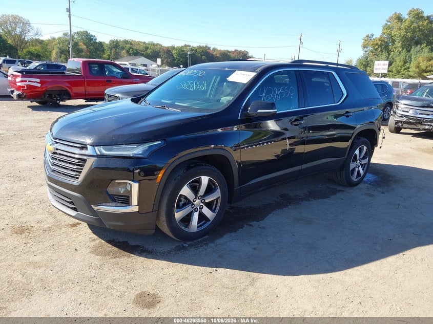 Vin: 1gnevhkw1nj128702, lot: 46798713, chevrolet traverse awd lt leather 20222