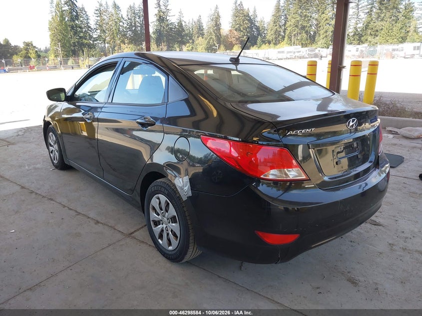Vin: kmhct4ae5hu335020, lot: 46798747, hyundai accent se 20173