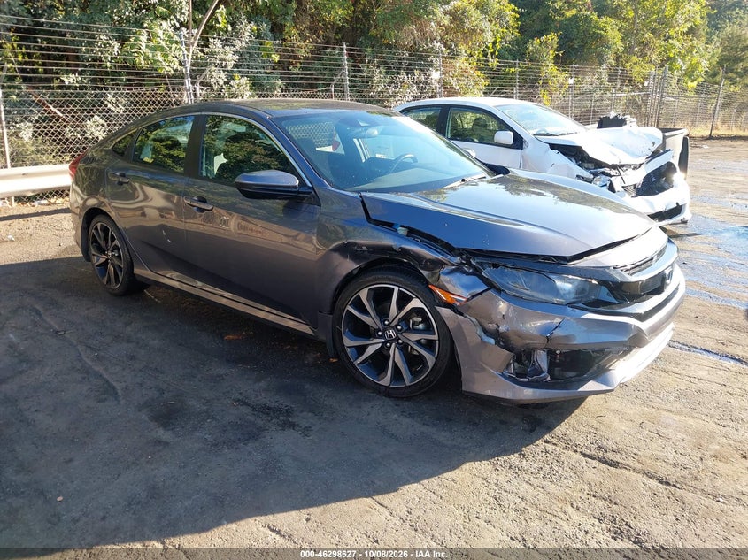 Vin: 2hgfc2f89lh561650, lot: 46798790, honda civic sport 20201