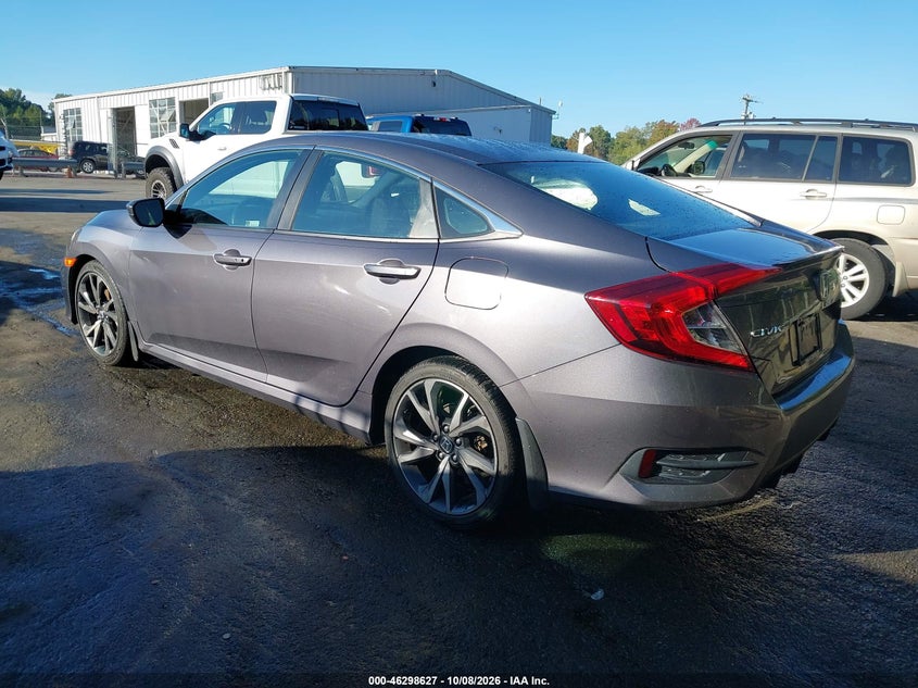 Vin: 2hgfc2f89lh561650, lot: 46798790, honda civic sport 20203