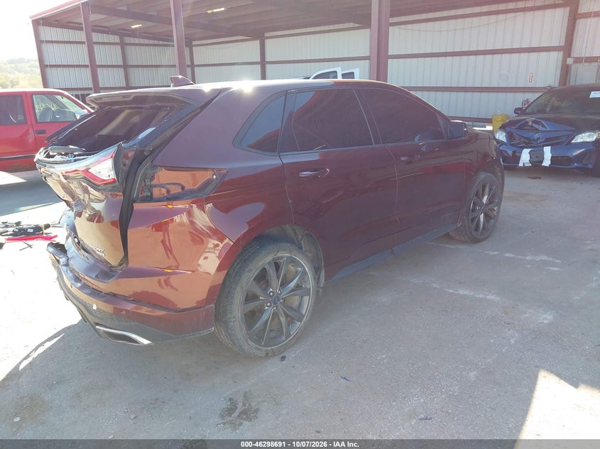 Vin: 2fmpk4ap4gbc31158, lot: 46798854, ford edge sport 20164