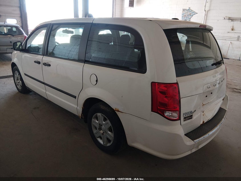 Vin: 2c4rdgbg3dr557155, lot: 46798862, dodge grand caravan american value pkg 20133
