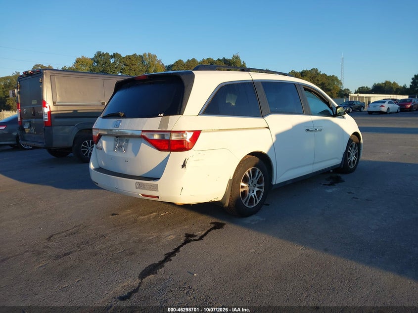 Vin: 5fnrl5h62db047851, lot: 46798864, honda odyssey ex-l 20134