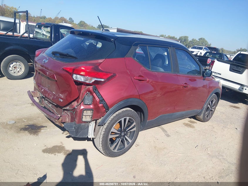 Vin: 3n1cp5cuxkl496647, lot: 46798944, nissan kicks sv 20194