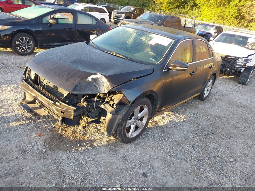 Vin: 1vwbh7a39cc091286, lot: 46798959, volkswagen passat 2.5l se 20122
