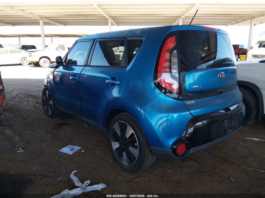 Vin: kndjp3a50g7299714, lot: 46798993, kia soul + 20163