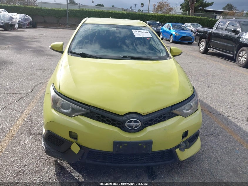SCION IM 2016 VIN JTNKARJE5GJ515015