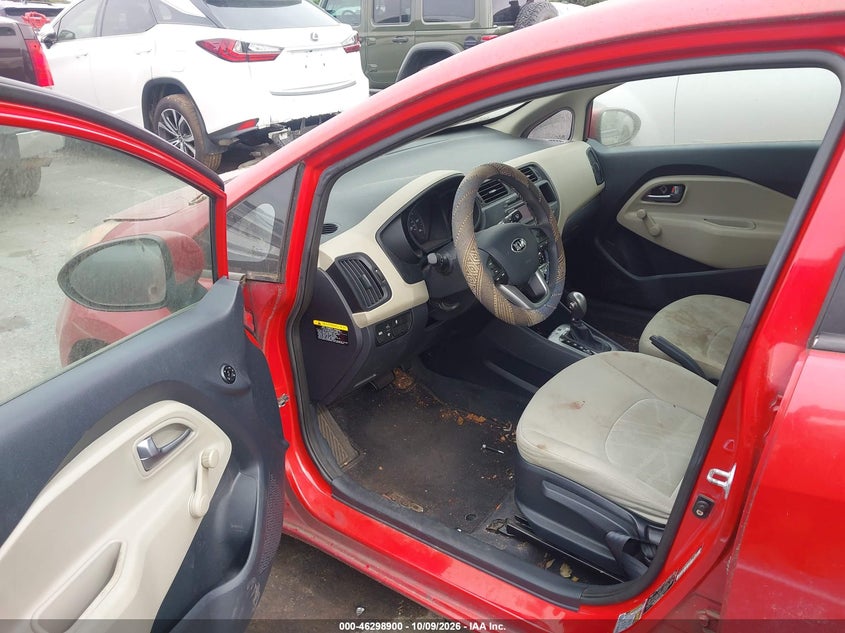 KIA RIO 2013 VIN KNADM5A3XD6172726