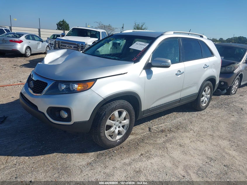 Vin: 5xykt4a66dg424731, lot: 46799072, kia sorento lx 20132