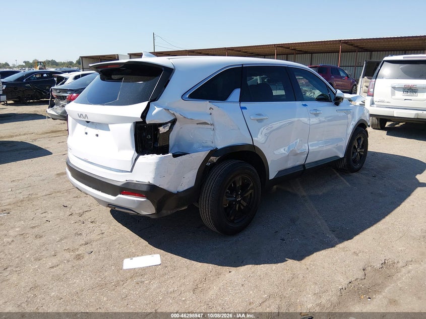 Vin: 5xyrg4jc8tg409204, lot: 46799110, kia sorento lx 20264