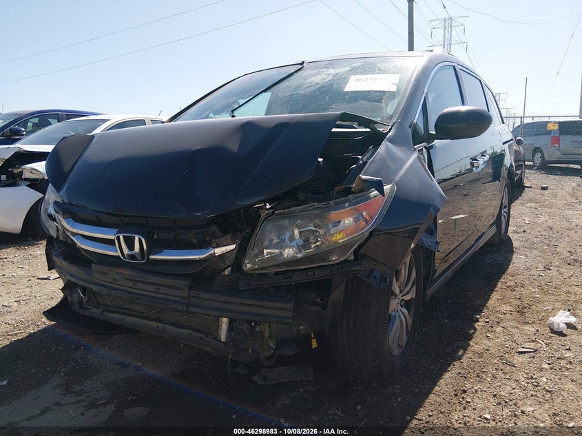 Vin: 5fnrl5h64fb028463, lot: 46799146, honda odyssey ex-l 20152