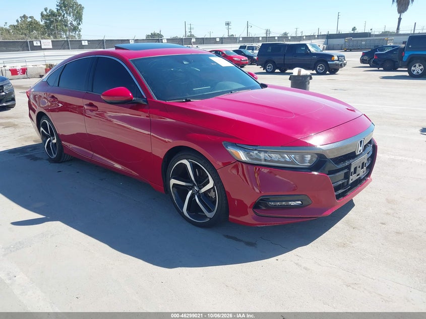Vin: 1hgcv2f36ja024408, lot: 46799184, honda accord sport 2.0t 20181