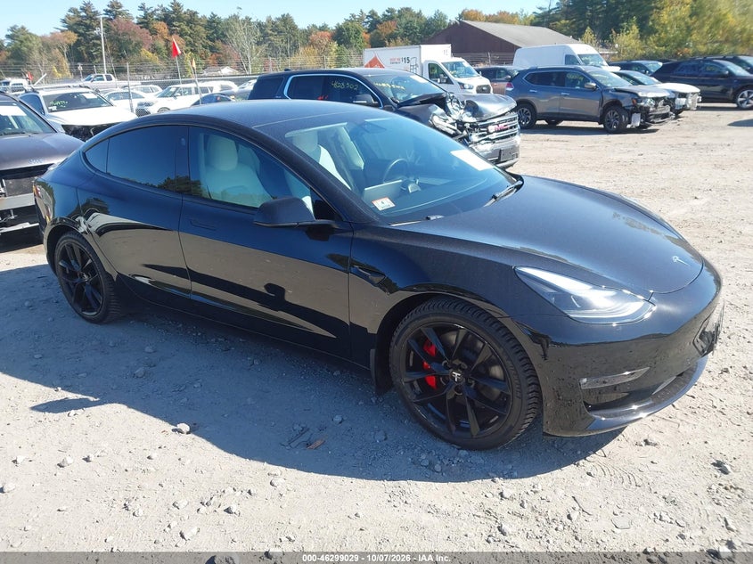 Vin: 5yj3e1ec1nf154913, lot: 46799192, tesla model 3 performance dual motor all-wheel drive 2022 img_1