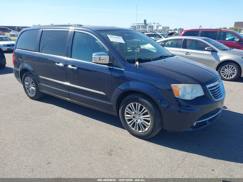 Vin: 2c4rc1cg8dr630891, lot: 46799193, chrysler town & country touring-l 20131